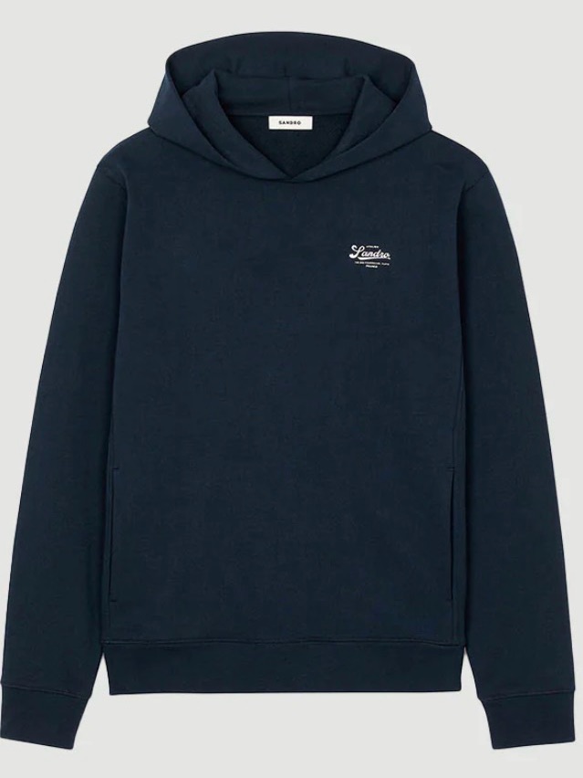 Brand New Sandro - Men's Atelier Hoodie Logo Sweatshirt